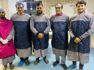 देश में पहली बार किडनी की समस्या का हार्ट के डाक्टर्स ने रीवा में किया इंटरवेशनल उपचार For the first time in the country, heart doctors did interventional treatment of kidney problem in Rewa.