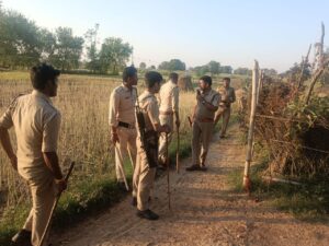 The houses were locked from outside, the accused were hiding inside, 15 were arrested