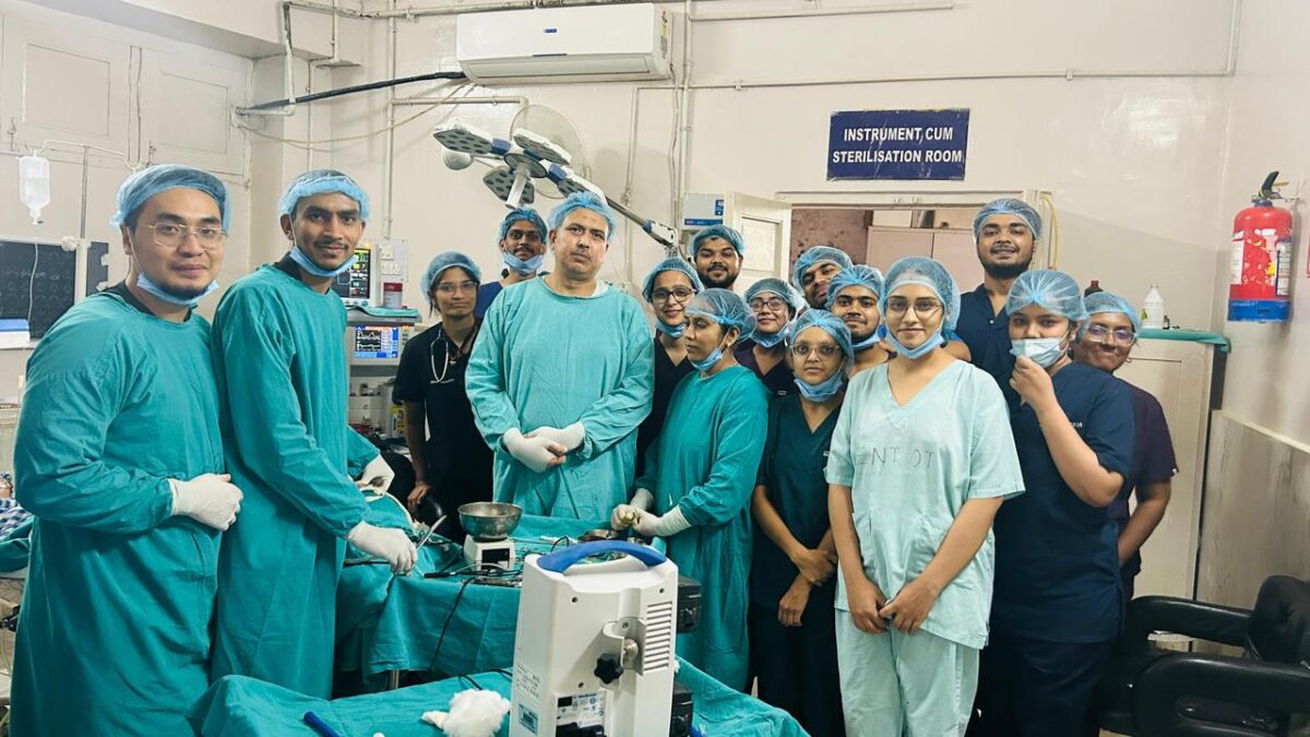 Successful operation of brain extension tumor without incision, patient is healthy