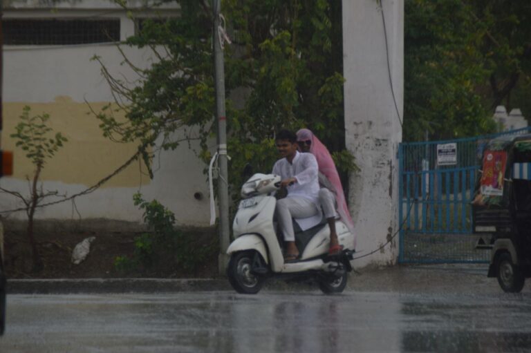 Weather; In one day, severe heat and cold winds were felt