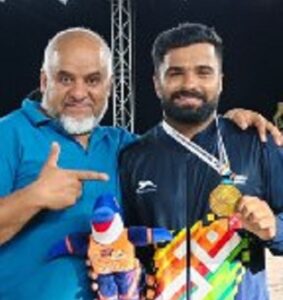 खेलो इंडिया बीच गेम्स के पेंचक सिलाट में अजय ने स्वर्ण पदक जीता khelo india