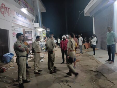 Police took action in the grounds of Chorhata police station, sought report from Tehsildar