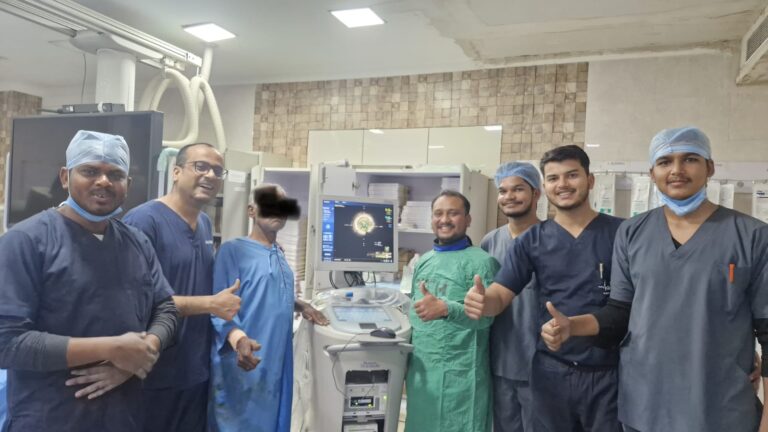 Good news: Treatment performed on a chronic kidney disease patient using only 9 milliliters of dye.